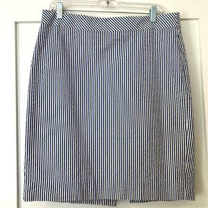 J Crew seersucker pencil skirt